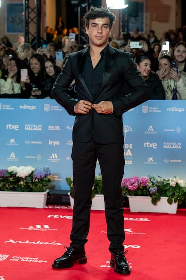 Óscar Casas en la alfombra roja.