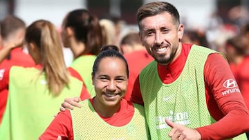 Charlyn Corral y H&eacute;ctor Herrera comparten sue&ntilde;o de jugar para el Atl&eacute;tico de Madrid