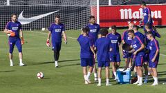 Entrenamiento de pretemporada del Atl&eacute;tico de Madrid en la Ciudad Deportiva Wanda de Majadahonda.