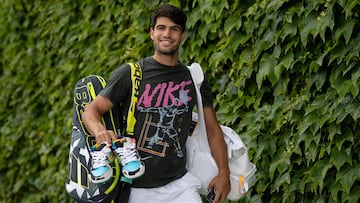 Carlos Alcaraz, en Wimbledon.