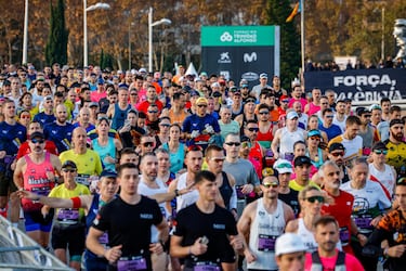 Las mejores imágenes del maratón de Valencia