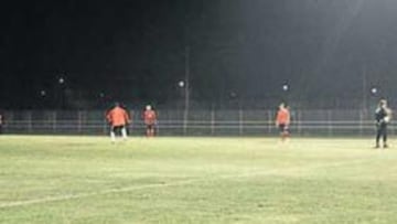 <b>REPRIMENDA. </b>El Bayern se entrenó el sábado de nueve a once de la noche en su ciudad deportiva tras perder en Liga.