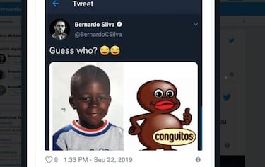 Guardiola defiende a Bernardo Silva, acusado de racista