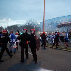 Cinco detenidos por los incidentes previos a la visita de la Roma a San Sebastián