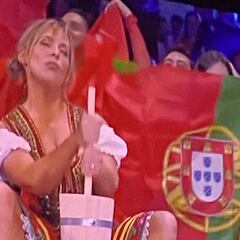 El extra?o gesto de la portuguesa que es viral en redes
