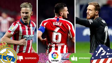1x1 del Atlético: vota los aprobados y suspensos