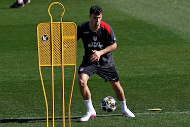 Marc Pubill durante el entrenamiento. 