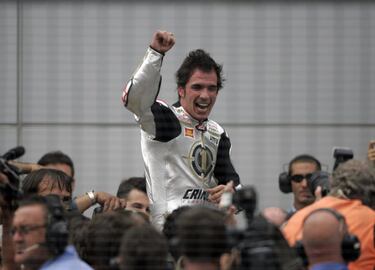 Es el primer campeón del mundo de la historia de la categoría Moto2. Debuta en MotoGP en 2005, logrando su única victoria en el GP de Portugal del 2006. En 2010 desciende a la nueva categoría de Moto2 y se proclama campeón. Entre 2011 y 2015 alterna Moto2 y MotoGP. Prueba suerte en las Superbikes y en 2016 se convierte en piloto del Campeonato de la AMA de Superbikes, donde compite actualmente y donde ganó el título en 2017