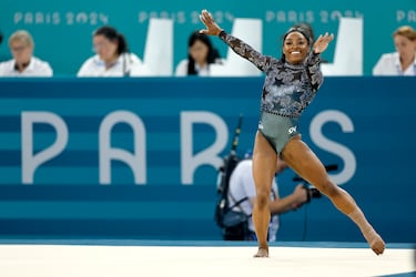 A la gimnasta estadounidense se le ha visto visiblemente feliz a medida que iba transcurriendo la clasificación. 