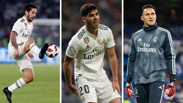 Isco, Asensio y Keylor acabaron el 2018 peor de lo que lo empezaron.