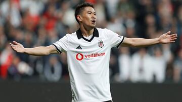 Kagawa, con el Besiktas.