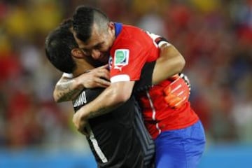 Bravo fue el capitán de la Roja en el Mundial de Brasil 2014