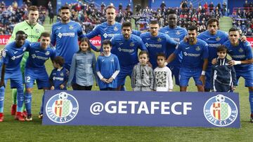 Jugadores del Getafe.