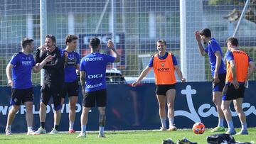 Imagen de un entrenamiento anterior de Osasuna