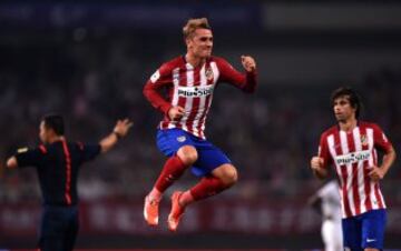Griezmann celebra su segundo gol.