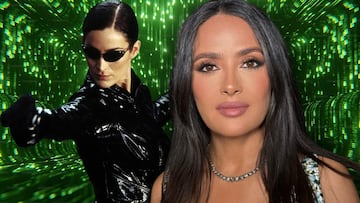 Salma Hayek como Trinity en Matrix