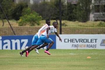 La Selección Colombia en su segundo día de práctica de microciclo