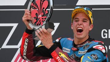 &Aacute;lex M&aacute;rquez en el podio de Mugello.