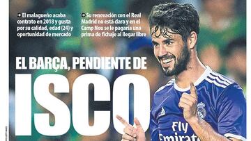 Mundo Deportivo: el Barcelona está pendiente de Isco