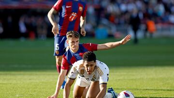 Carlo Ancelotti’s side are top of the table after winning at Alavés, while Xavi’s men have work to do when the season resumes.