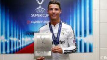 Cristiano, nombrado mejor jugador del partido en Cardiff.