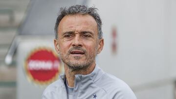 Luis Enrique, seleccionador español de fútbol, en la Ciudd del Fútbol de las Rozas