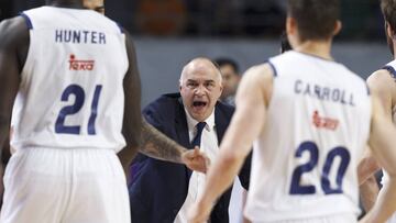 Pablo Laso, durante el segundo partido de la final de la Liga Endesa ante el Valencia.