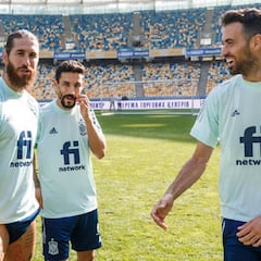 Sergio Ramos, Jesús Navas y Busquets, los héroes de Kiev 2012