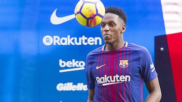 Yerry Mina, jugador del Barcelona