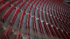 Soccer Football - Brasileiro Championship - Flamengo v Palmeiras - Estadio Mane Garrincha, Brasilia, Brazil - January 21, 2021 General view of empty seats inside the stadium before the match REUTERS/Adriano Machado