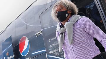 Alberto Gamero, DT de Millonarios, habló en rueda de prensa sobre la situación de Andrés Felipe Román, quien regresará al país en las próximas horas
