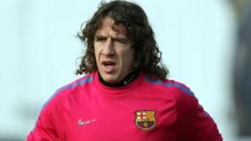 Puyol sigue al margen y Messi trabaja con el grupo