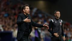 Simeone, en el Atlético-Madrid del Metropolitano.