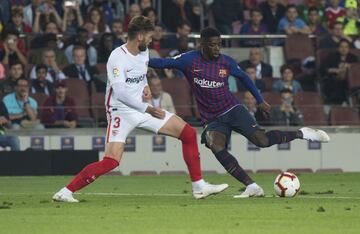 Dembelé y Sergi Gómez.