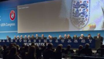 Una imagen del Comit&eacute; Ejecutivo de la UEFA en Viena.