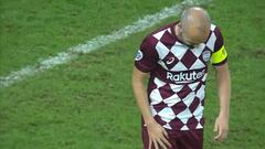 Iniesta se lesiona durante tanda de penaltis y será baja 4 meses