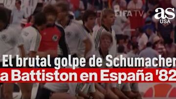 El brutal golpe de Schumacher a Battiston en España 1982