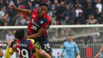 Yerry Mina vuelve en el Cagliari - Hellas Verona.