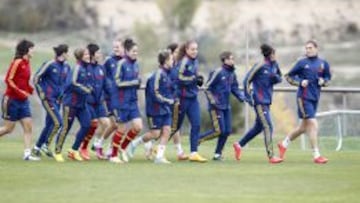 Jugadoras de fútbol de la Selección Absoluta.