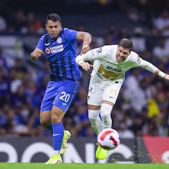 Cruz Azul y Pumas con bajas para el partido