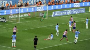 La última ocasión del Atlético la frustró Willy Caballero con una excelente parada.