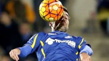 Víctor Rodríguez, ante el Espanyol.