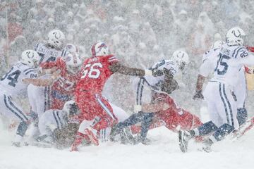 El New Era Field de Buffalo se pintó de blanco con la espectacular nevada que cayó en el juego entre los Indianapolis Colts y los Buffalo Bills. El juego terminó 13-7 en favor de los Bills. La temperatura estaba en -2 grados centígrados con vientos de 29 kilómetros por hora.