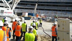 The very latest images from Atlético Madrid's new stadium