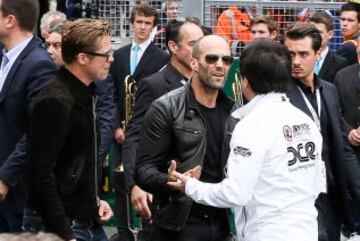 Brad Pitt, Jason Statham y Jackie Chan.