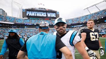 The Carolina Panthers release their backup quarterback 13 weeks into the season and Baker Mayfield is running out of good options in the NFL