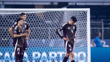 Jorge Sanchez, Cesar Montes, Edson Alvarez of Mexico   during the Final match between Mexico (Mexican National Team) and United States as part of the 2024 Concacaf Nations League, at AT-T Stadium, Arlington, Texas, on March 24, 2024.