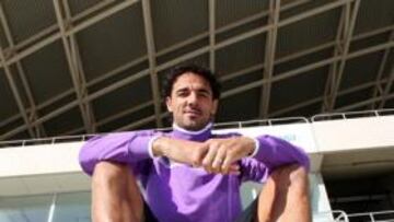 <b>W03. </b>El central brasileño Weligton, ayer.