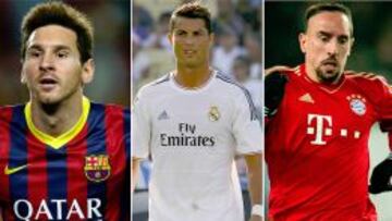 Mejor jugador UEFA del año: Cristiano, Ribéry y Messi, la final