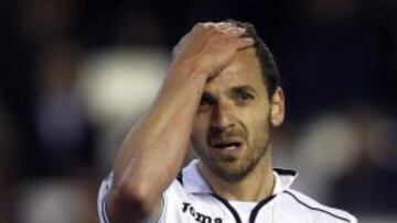 El delantero del Valencia Roberto Soldado.